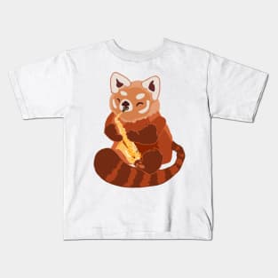 Red Panda Sax Kids T-Shirt